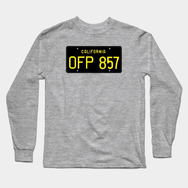 Herbie - License Plate Long Sleeve T-Shirt by jepegdesign